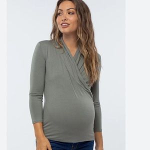 Pinkblush Olive Green Sweater